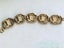 vintage portrait photo panel bracelet gilded brass 1940s Carousel 1