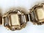 vintage portrait photo panel bracelet gilded brass 1940s Carousel 4