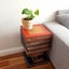 Solid Timber Corner Side Table Book Stack Plant Stand with Storage Compartment Carousel 5