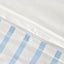 Dreamaker Baby Bask Washed Cotton Yarn Dyed Stripe Duvet Cover Set Sky Cot Carousel 5