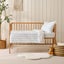 Dreamaker Baby Bask Washed Cotton Yarn Dyed Stripe Duvet Cover Set Sky Cot Carousel 6