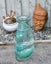 Heavy Gauge Blue to Green Hand-Blown Bottle Vase. Also Known as a Fly Catcher. Carousel 3