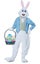 DELUXE EASTER BUNNY RABBIT ADULT MENS FANCY DRESS MASCOT COSTUME Carousel 1