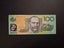 Australia $100 Fraser Evans Polymer EK96 UNC cat val A$350 Carousel 2