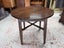A French Country Style Solid Oak Circular Side Table Carousel 6