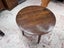 A French Country Style Solid Oak Circular Side Table Carousel 17