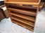 Vintage Solid NZ Kauri Open Bookshelf or Display Shelf Carousel 6