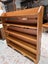 Vintage Solid NZ Kauri Open Bookshelf or Display Shelf Carousel 2