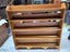 Vintage Solid NZ Kauri Open Bookshelf or Display Shelf Carousel 8