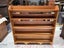 Vintage Solid NZ Kauri Open Bookshelf or Display Shelf Carousel 11