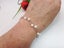 Natural White Freshwater Pearl Sterling Silver Bracelet - #PLB1 Carousel 1