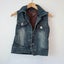 Juan Fi Size L (Suit Size 8-10_ Women's Blue Denim Vest Carousel 1