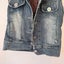 Juan Fi Size L (Suit Size 8-10_ Women's Blue Denim Vest Carousel 4