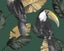 Wallpaper. Toucan Tiki - Green. #91340 Lot A. PTW. Carousel 1