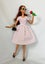 Handmade Barbie Clothes: White and Black Dot Tea Dress Carousel 2
