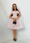 Handmade Barbie Clothes: White and Black Dot Tea Dress Carousel 4