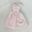 Handmade Barbie Clothes: White and Black Dot Tea Dress Carousel 7