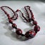 Vintage Murano Millefiori Glass Bead Necklace – Long Length, Vibrant Red & Black Carousel 4