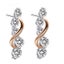 Rose and White Gold Crystal Earrings "Cleo" Carousel 1