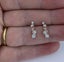 Rose and White Gold Crystal Earrings "Cleo" Carousel 2