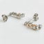 Rose and White Gold Crystal Earrings "Cleo" Carousel 6