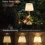 Elosung Black And White Elegant Rechargeable Fabric Shade Led Lamp Cordless Touc Carousel 3