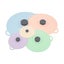 Elosung Multicolor Two-Set Five-Piece Silicone Fresh-Keeping Lids Heat-Resistant Carousel 1