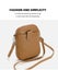 Elosung Black Chic Crossbody Phone Bag - Womens Pu Leather Mini Shoulder Purse W Carousel 3