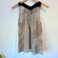 Storm Size 8 Snake Print Cotton / Silk Sleeveless Top Carousel 1
