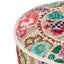 vidaXL Patchwork Pouffe Round Cotton Handmade 40x20 cm Beige Carousel 3
