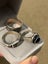 $1 reserve// 3pcs Vintage Solid Sterling Silver Rings Carousel 4