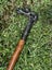 Vintage bronze mongoose & snake handled walking stick Carousel 12