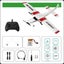 HYRC FX801 Beginner Electric Airplane RC RTF Epp Foam UAV 150M Remote Control Carousel 2