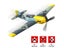 Remote Control Airplane BF109 2.4GHz 4CH 400mm Wingspan One Key U-Turn Carousel 1