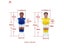 4pcs Foosball Men Replacement Parts For Soccer Table/Football Machine Carousel 2