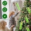 12 Piece Pack of Green Pampas Grass Curly Christmas Trees Branch Decoration Carousel 4
