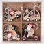 Woodcut Christmas Vehicle Ornaments - 8 Piece Carousel 1