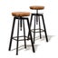 Industrial Bar Stools Kitchen Stool Wooden Barstools Carousel 2