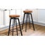 Industrial Bar Stools Kitchen Stool Wooden Barstools Carousel 1