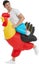 Inflatable Fancy Dress costume Rooster Carousel 3