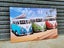 Framed $1 RESERVE 1 Panel Canvas Print - VW Kombi Carousel 2