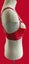 Red satin half cup bra, sz 12DD Carousel 4