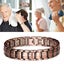 Men Red Copper Therapy Bracelet for Arthritis Pain Carousel 2