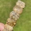 Genuine natural coral jade / agate fossil gemstone stretchy bracelet $1 reserve Carousel 1