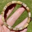 Genuine natural coral jade / agate fossil gemstone stretchy bracelet $1 reserve Carousel 5