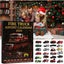 Fire Truck Chritmas Advent Calendar 2D Acrylic Pendant Hanging Ornaments Carousel 2