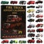 Fire Truck Chritmas Advent Calendar 2D Acrylic Pendant Hanging Ornaments Carousel 1