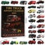 Fire Truck Chritmas Advent Calendar 2D Acrylic Pendant Hanging Ornaments Carousel 4