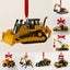 Heavy Equipment Christmas Advent Calendar 2D Acrylic Pendant Hanging Ornaments Carousel 9