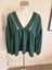 SPORTSGIRL - Bottle Green Linen Mix Top - Sz 16 Carousel 1